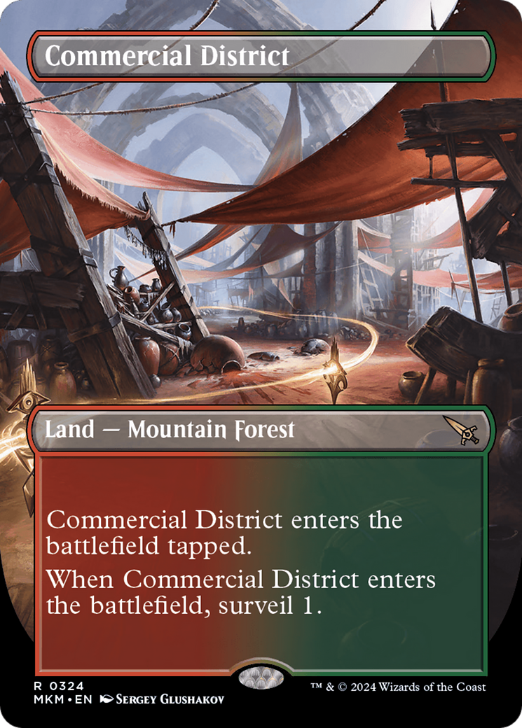 Commercial District (Borderless) [Murders at Karlov Manor] - Evolution TCG
