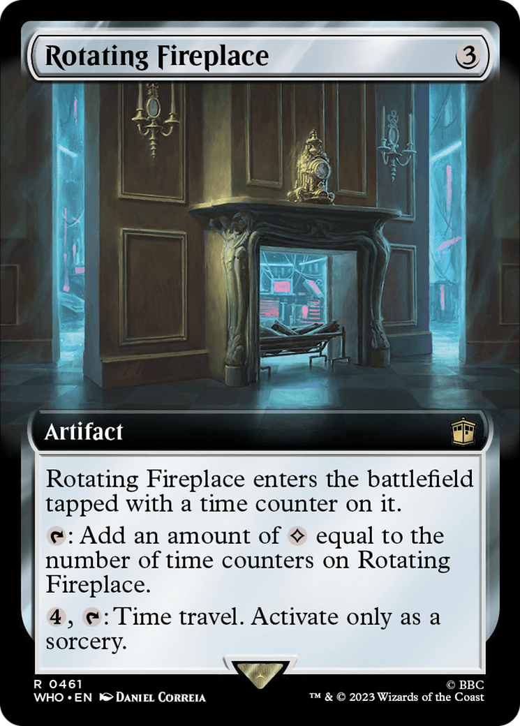 Rotating Fireplace (Extended Art) [Doctor Who] - Evolution TCG