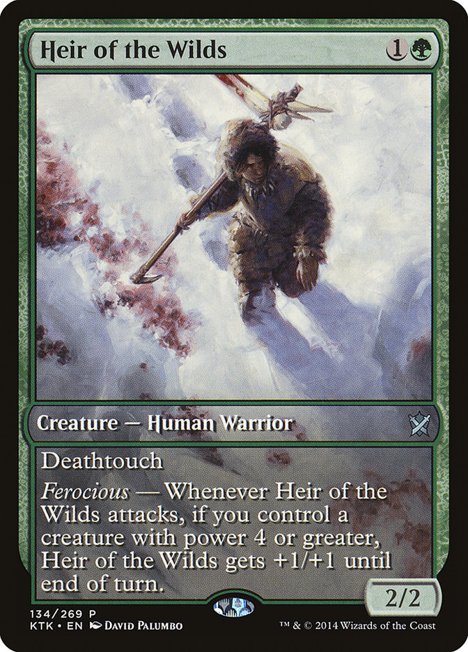 Heir of the Wilds (Game Day) (Extended Art) [Khans of Tarkir Promos] - Evolution TCG