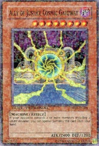 Ally of Justice Cosmic Gateway [DT02-EN028] Super Rare - Evolution TCG