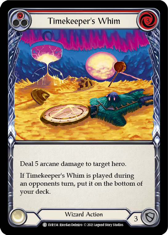 Timekeeper's Whim (Red) [EVR134] (Everfest)  1st Edition Normal - Evolution TCG
