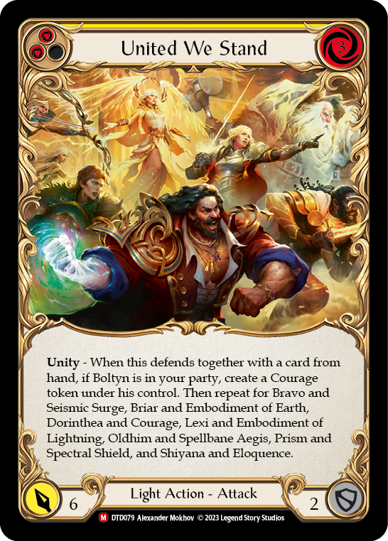 United We Stand [DTD079] (Dusk Till Dawn)  Rainbow Foil - Evolution TCG