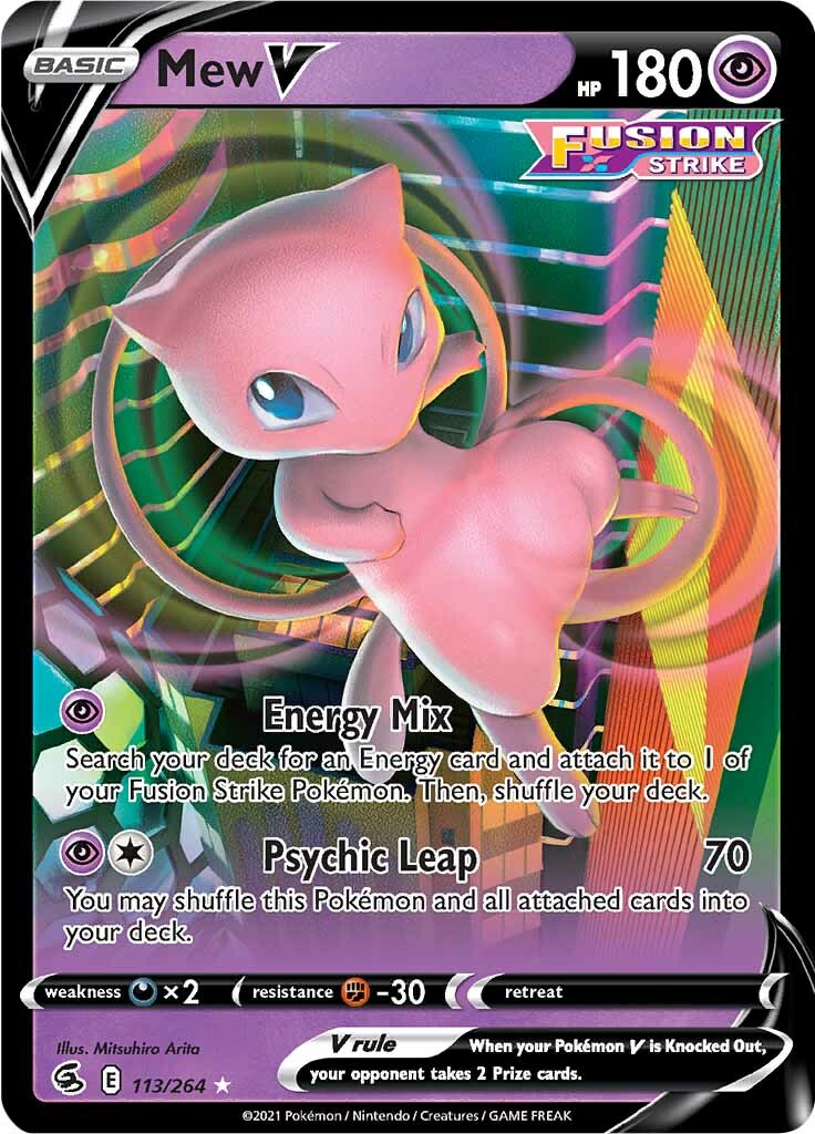 Mew V (113/264) [Sword & Shield: Fusion Strike] - Evolution TCG