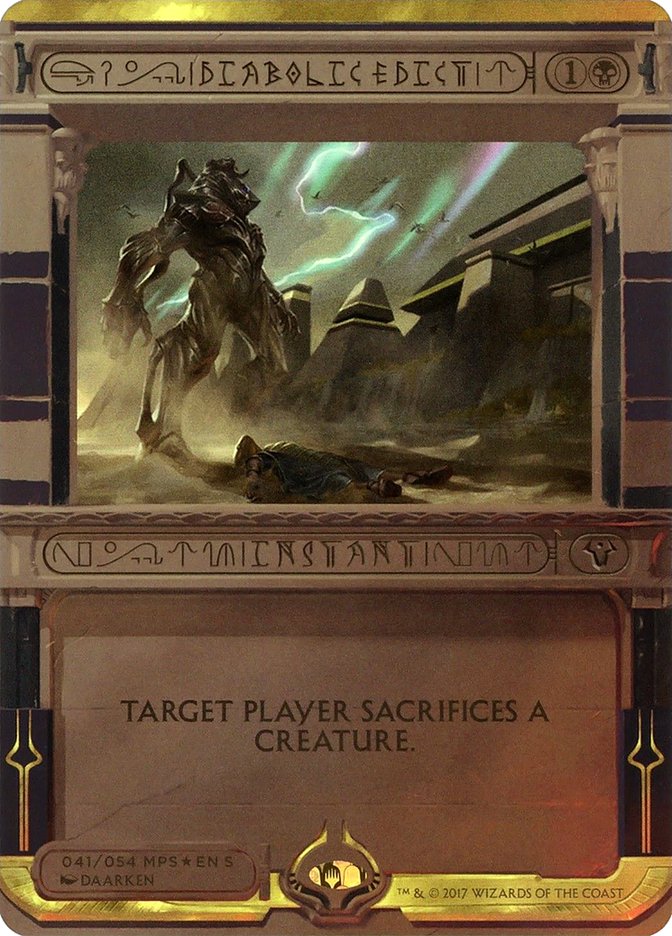 Diabolic Edict (Invocation) [Amonkhet Invocations] - Evolution TCG