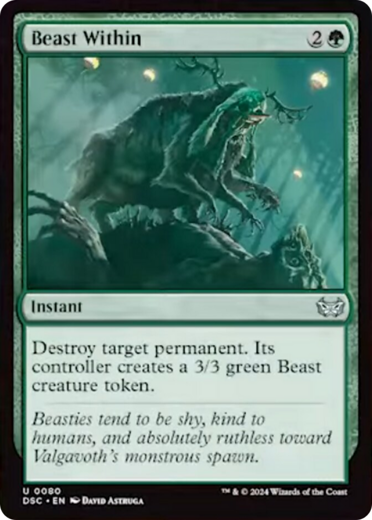 Beast Within [Duskmourn: House of Horror Commander] - Evolution TCG