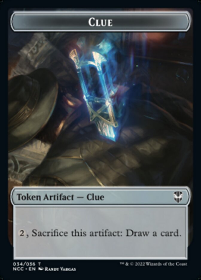 Tentacle // Clue Double-Sided Token [Streets of New Capenna Commander Tokens] - Evolution TCG