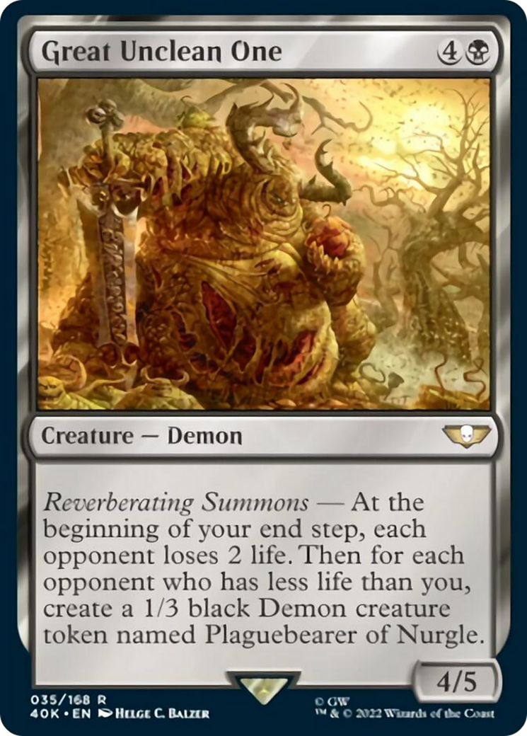 Great Unclean One [Warhammer 40,000] - Evolution TCG