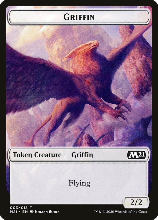Bird // Griffin Double-Sided Token [Core Set 2021 Tokens] - Evolution TCG