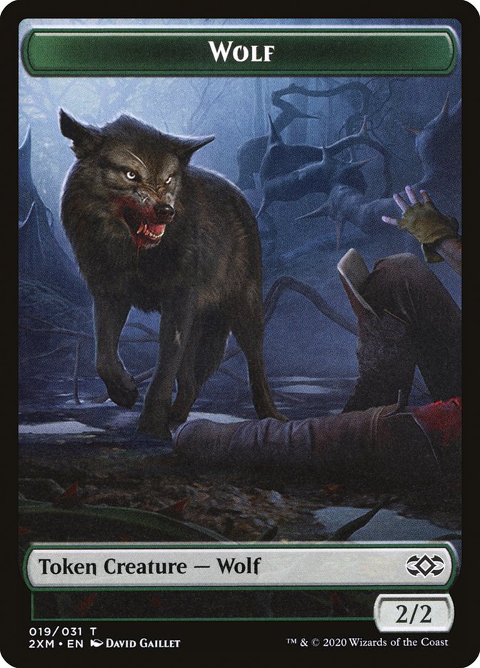 Copy // Wolf Double-Sided Token [Double Masters Tokens] - Evolution TCG