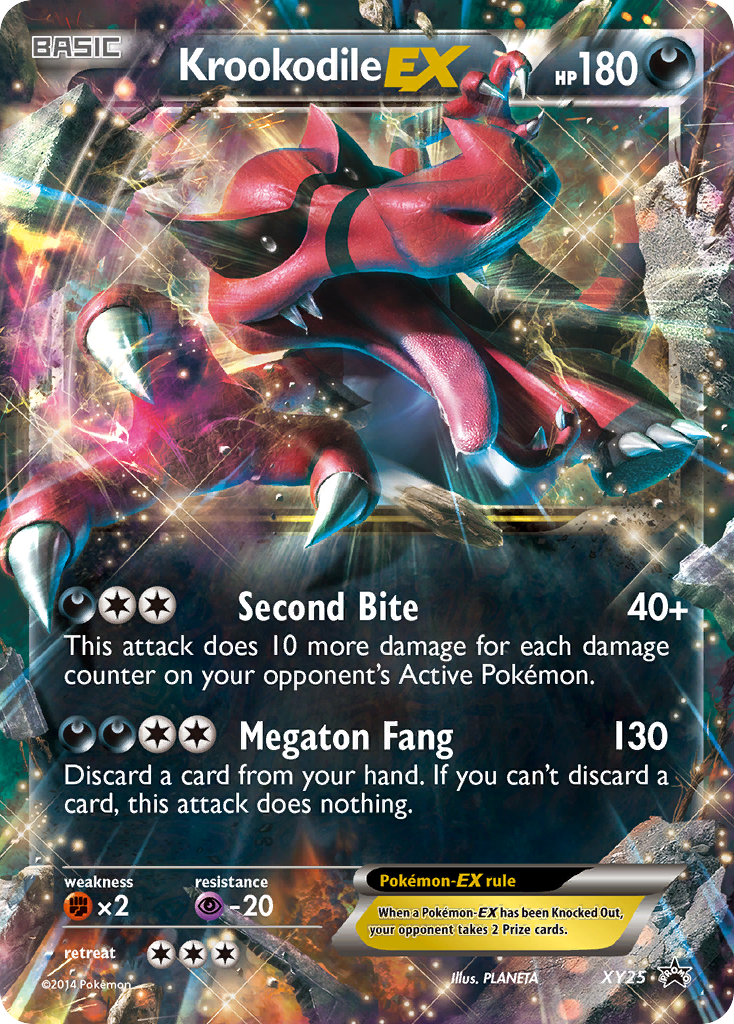 Krookodile EX (XY25) [XY: Black Star Promos] - Evolution TCG