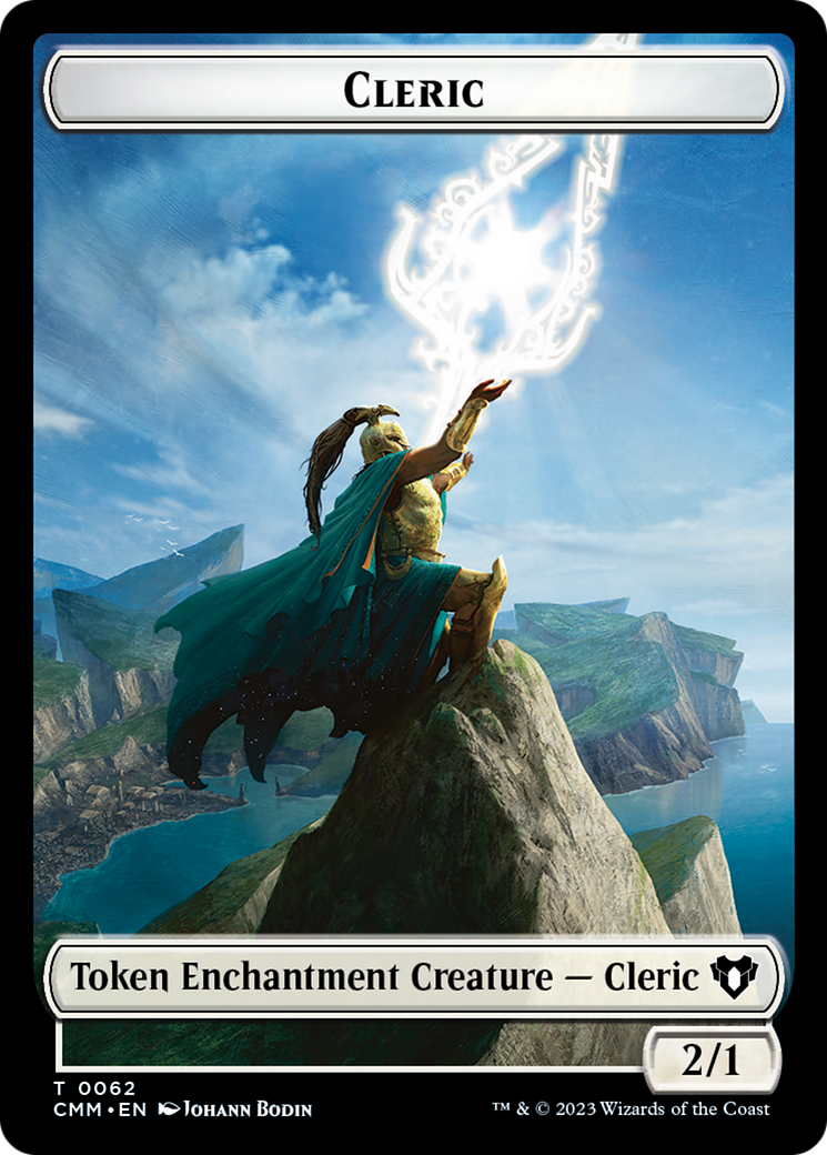 Cleric // Cat Beast Double-Sided Token [Commander Masters Tokens] - Evolution TCG