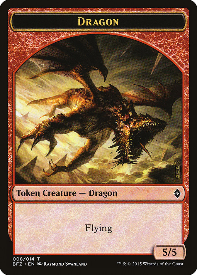 Dragon Token [Battle for Zendikar Tokens] - Evolution TCG