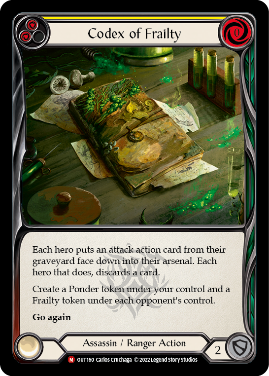 Codex of Frailty [OUT160] (Outsiders) - Evolution TCG