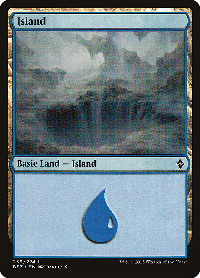 Island (259) [Battle for Zendikar] - Evolution TCG