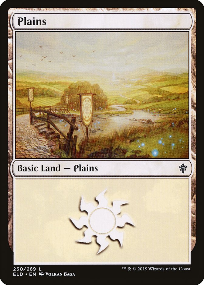 Plains (250) [Throne of Eldraine] - Evolution TCG