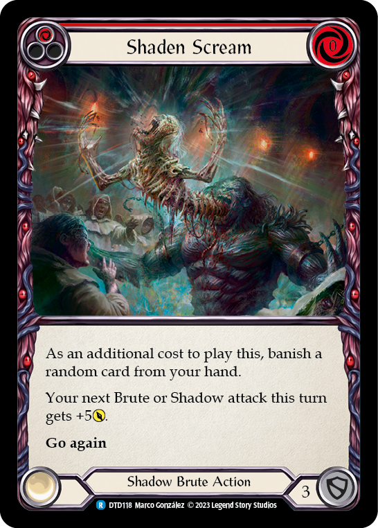 Shaden Scream (Red) [DTD118] (Dusk Till Dawn) - Evolution TCG