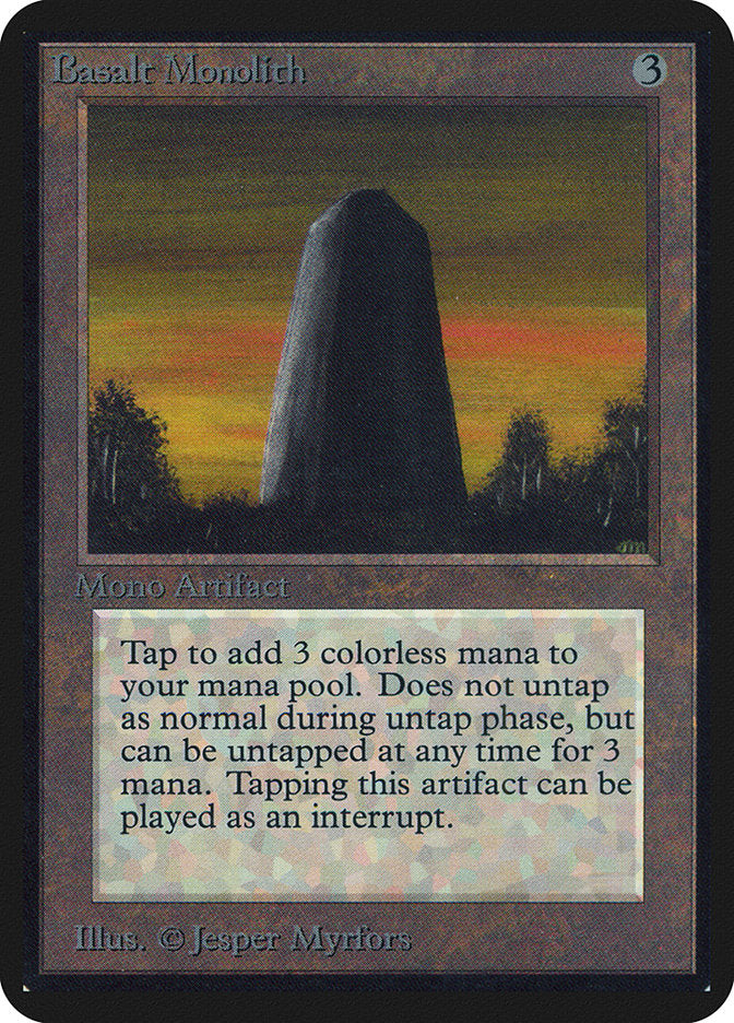 Basalt Monolith [Alpha Edition] - Evolution TCG