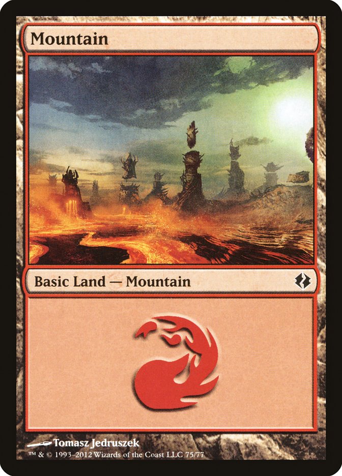 Mountain (75) [Duel Decks: Venser vs. Koth] - Evolution TCG