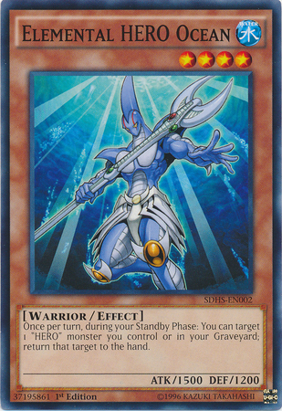 Elemental Hero Ocean [SDHS-EN002] Common - Evolution TCG