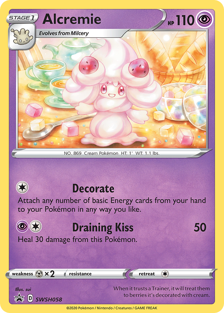 Alcremie (SWSH058) [Sword & Shield: Black Star Promos] - Evolution TCG