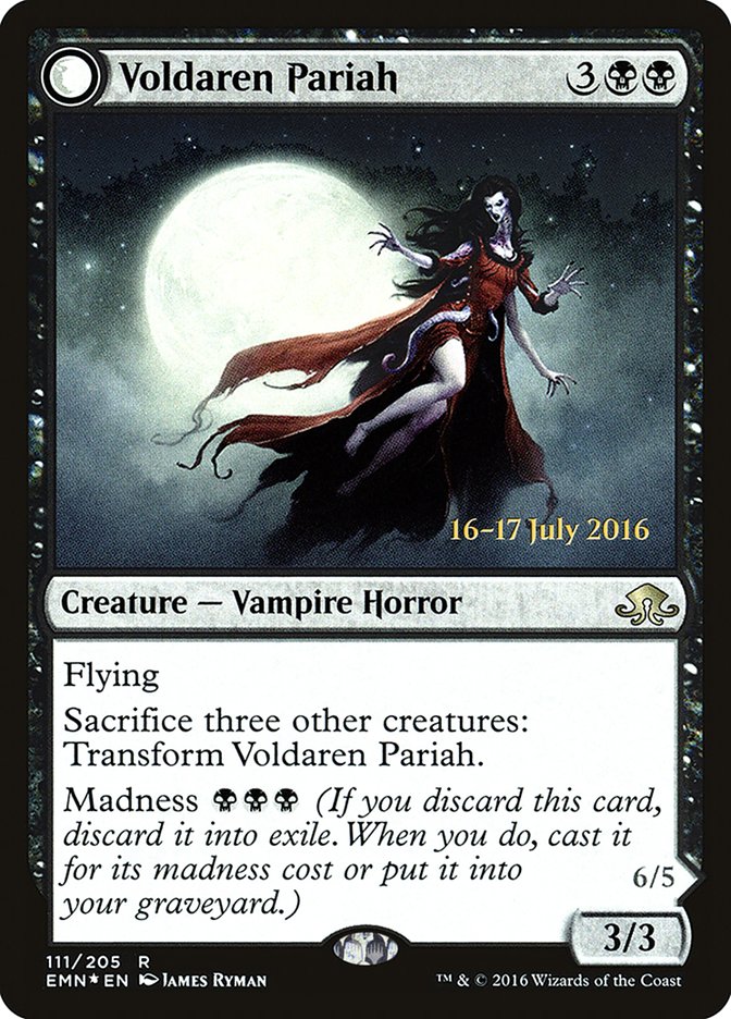 Voldaren Pariah // Abolisher of Bloodlines [Eldritch Moon Prerelease Promos] - Evolution TCG