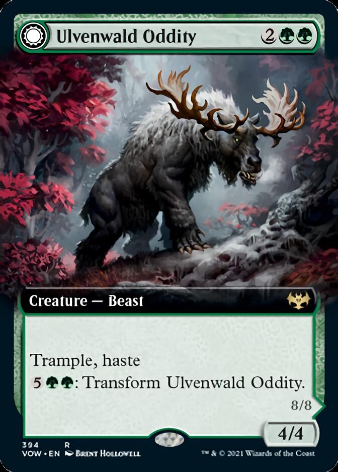 Ulvenwald Oddity // Ulvenwald Behemoth (Extended Art) [Innistrad: Crimson Vow] - Evolution TCG