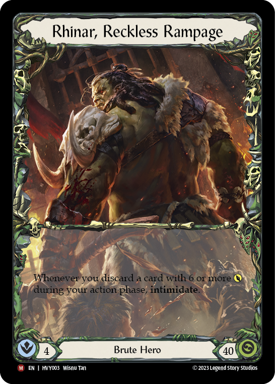 Rhinar, Reckless Rampage [HVY003] (Heavy Hitters) - Evolution TCG