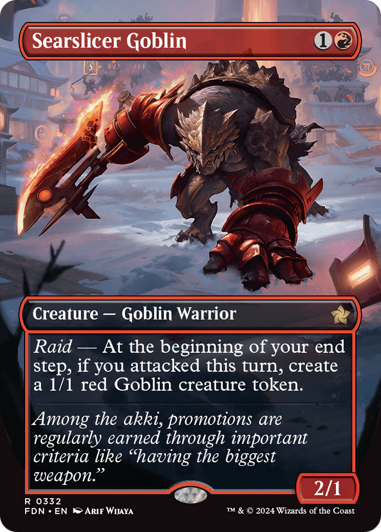 Searslicer Goblin (Borderless) [Foundations] - Evolution TCG