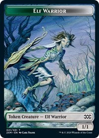 Elf Warrior // Germ Double-Sided Token [Double Masters Tokens] - Evolution TCG
