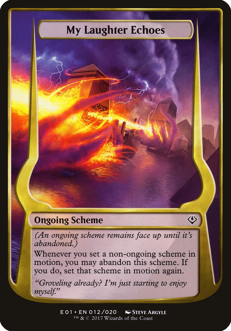 My Laughter Echoes (Schemes) [Archenemy: Nicol Bolas Schemes] - Evolution TCG