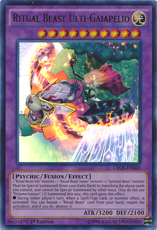 Ritual Beast Ulti-Gaiapelio [CROS-EN045] Ultra Rare - Evolution TCG