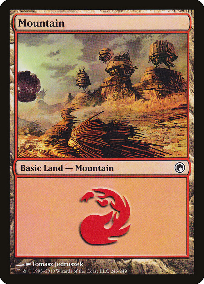 Mountain (245) [Scars of Mirrodin] - Evolution TCG