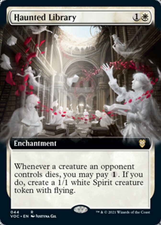 Haunted Library (Extended Art) [Innistrad: Crimson Vow Commander] - Evolution TCG