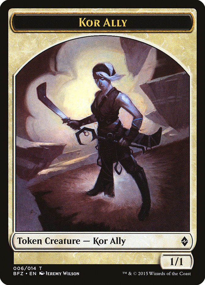 Kor Ally Token [Battle for Zendikar Tokens] - Evolution TCG