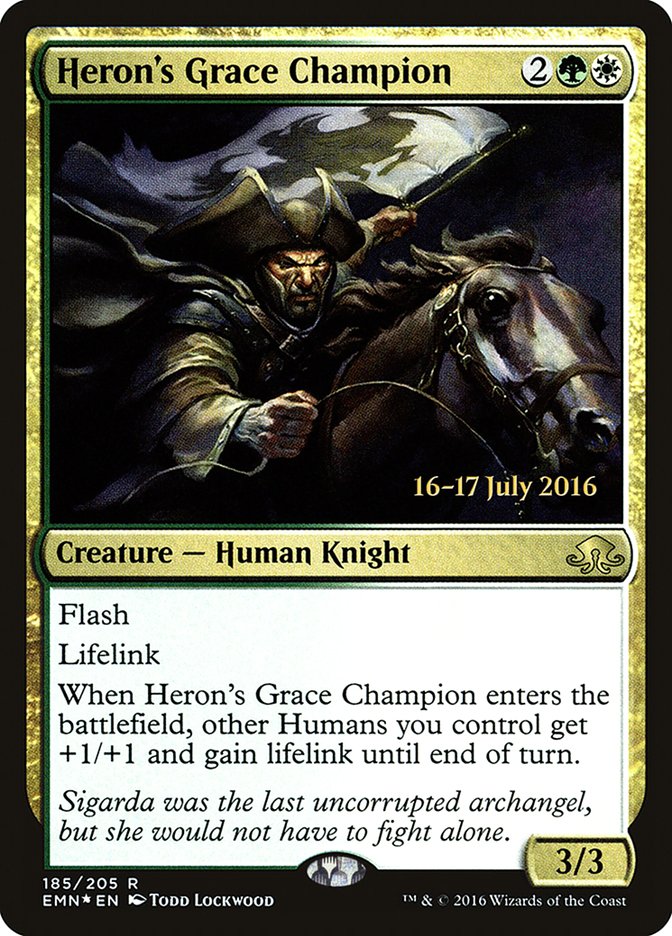 Heron's Grace Champion [Eldritch Moon Prerelease Promos] - Evolution TCG