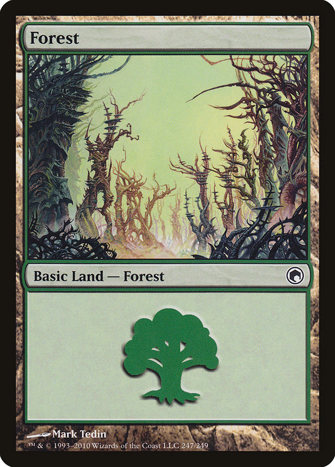 Forest (247) [Scars of Mirrodin] - Evolution TCG