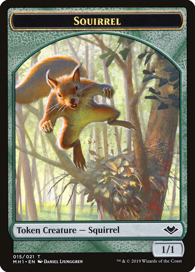 Zombie (007) // Squirrel (015) Double-Sided Token [Modern Horizons Tokens] - Evolution TCG