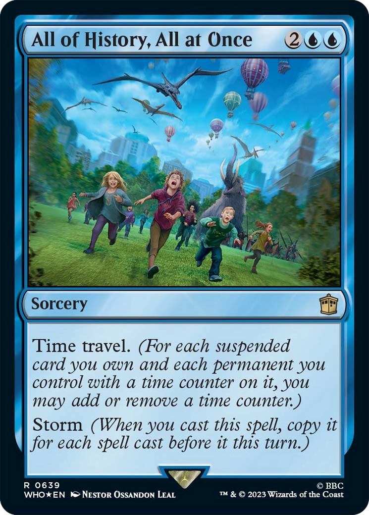 All of History, All at Once (Surge Foil) [Doctor Who] - Evolution TCG
