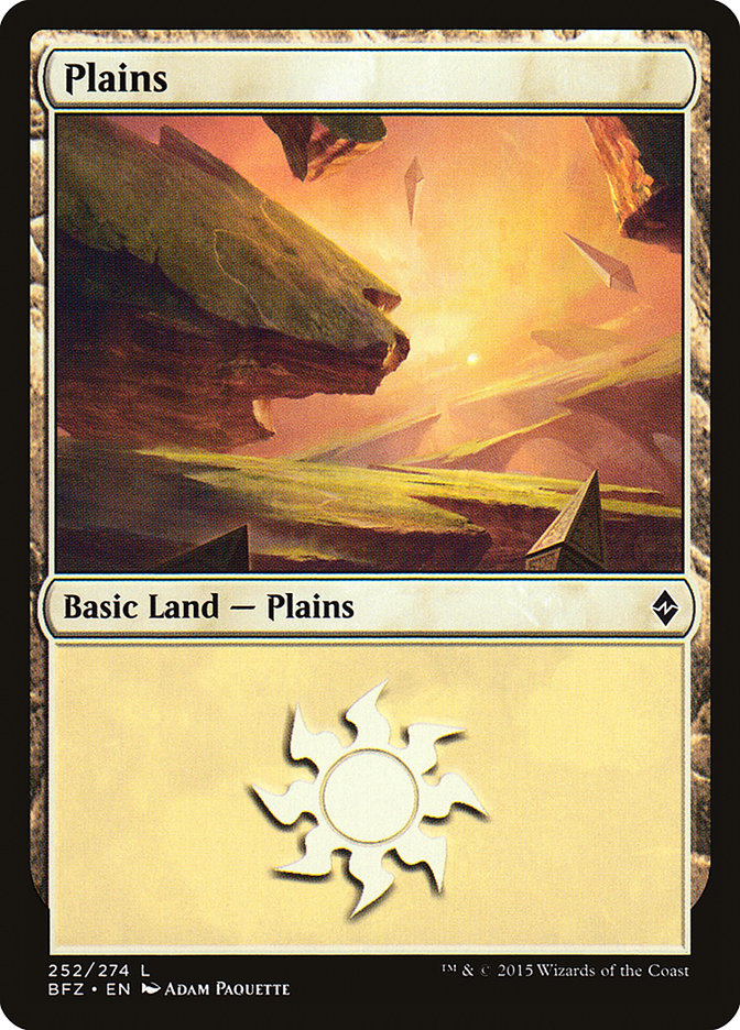 Plains (252) [Battle for Zendikar] - Evolution TCG