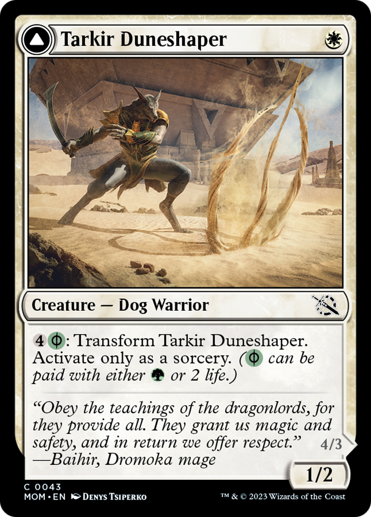 Tarkir Duneshaper // Burnished Dunestomper [March of the Machine] - Evolution TCG