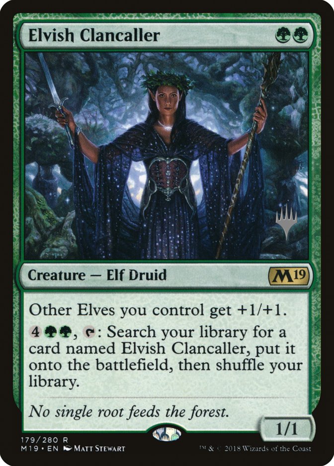 Elvish Clancaller (Promo Pack) [Core Set 2019 Promos] - Evolution TCG