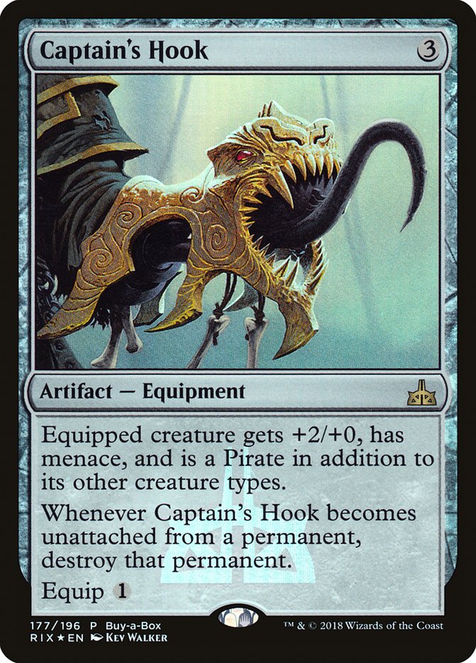 Captain's Hook (Buy-A-Box) [Rivals of Ixalan Promos] - Evolution TCG