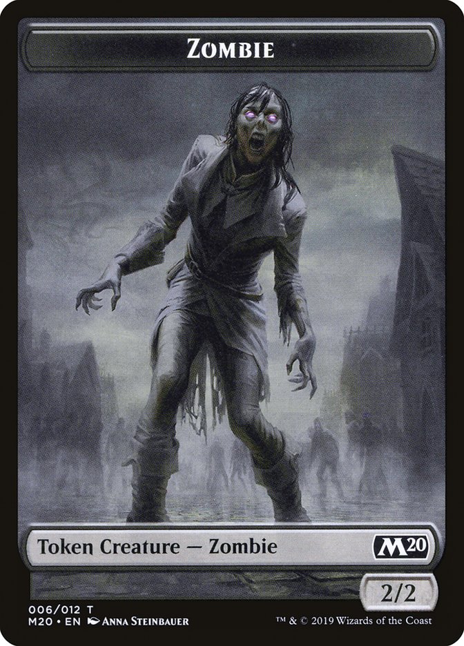 Zombie Token [Core Set 2020 Tokens] - Evolution TCG