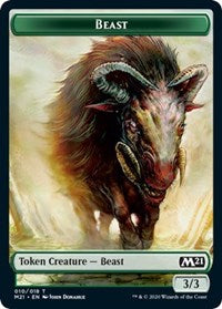 Beast // Cat (011) Double-Sided Token [Core Set 2021 Tokens] - Evolution TCG