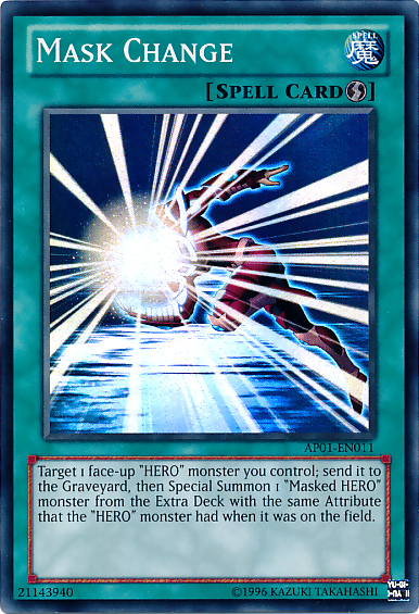 Mask Change [AP01-EN011] Super Rare - Evolution TCG