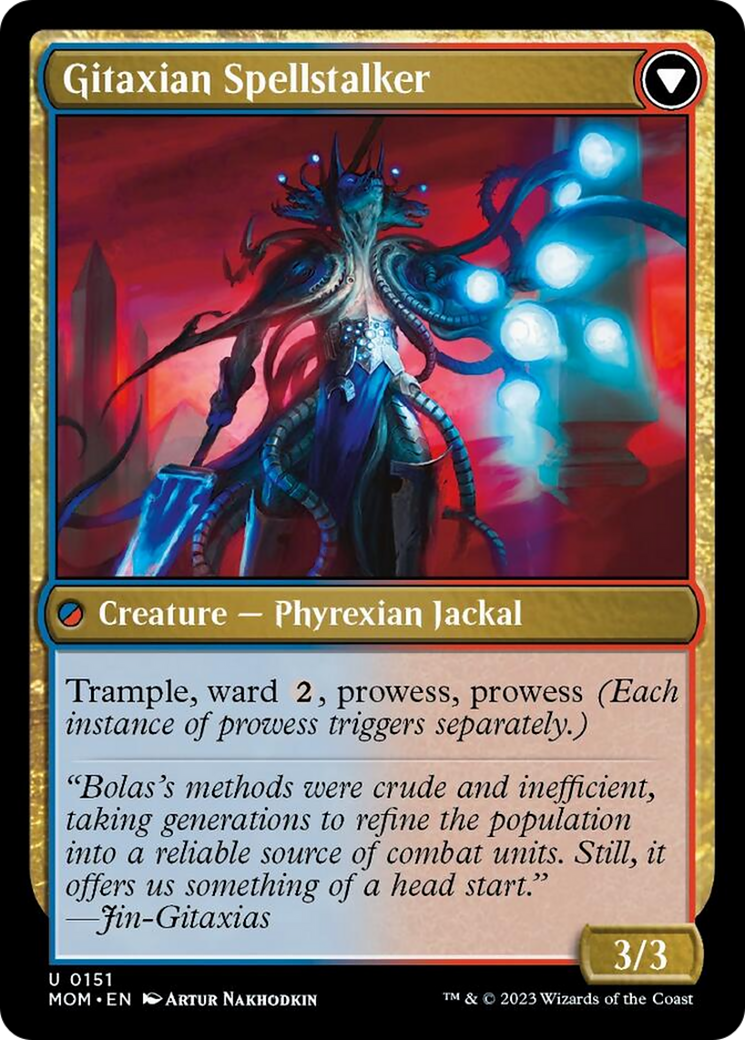 Khenra Spellspear // Gitaxian Spellstalker [March of the Machine] - Evolution TCG