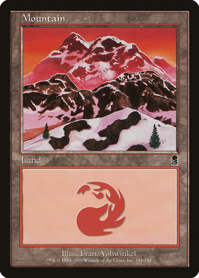 Mountain (344) [Odyssey] - Evolution TCG