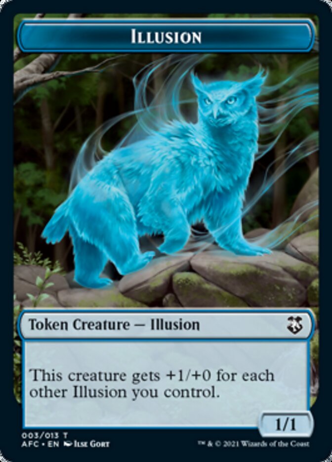 Champion of Wits // Illusion Double-Sided Token [Dungeons & Dragons: Adventures in the Forgotten Realms Commander Tokens] - Evolution TCG