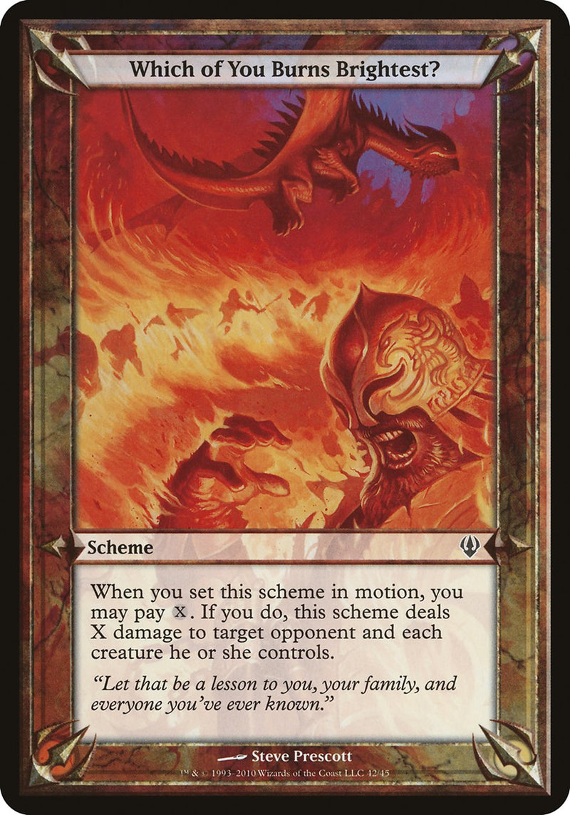 Which of You Burns Brightest? (Schemes) [Archenemy Schemes] - Evolution TCG
