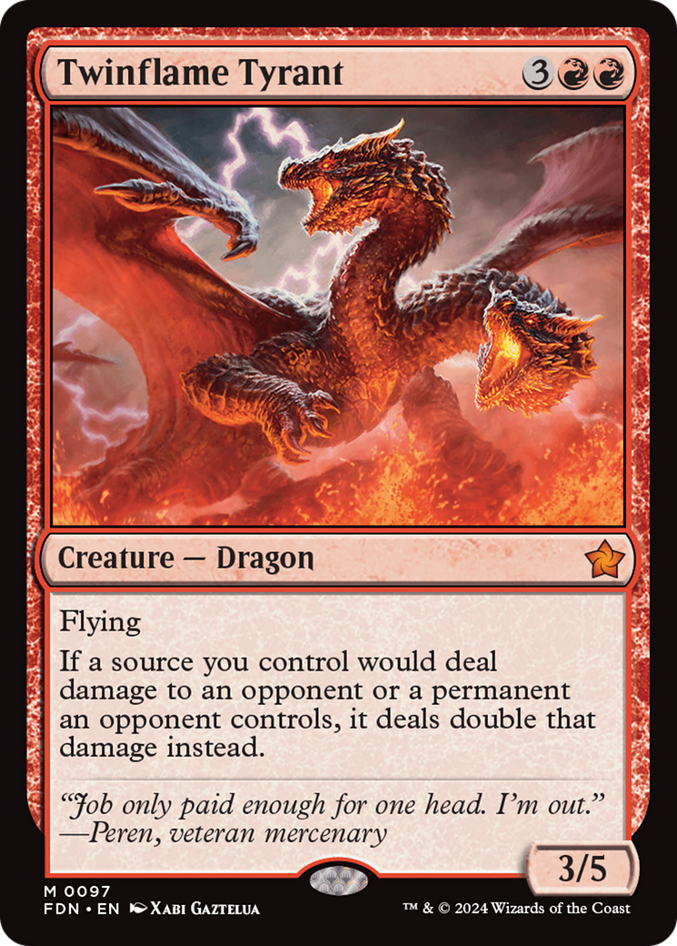 Twinflame Tyrant [Foundations] - Evolution TCG